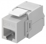 Goobay Keystone-modul RJ45 CAT 6A, UTP 16,5 mm bred, krokodilletype, klemlist for verktøyfri IDC-montering