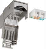 Goobay Keystone-modul RJ45 CAT 6, STP, 250 MHz, 17,0 mm bred, krokodilletype, for verktøyfri IDC-montering, snap-in-system