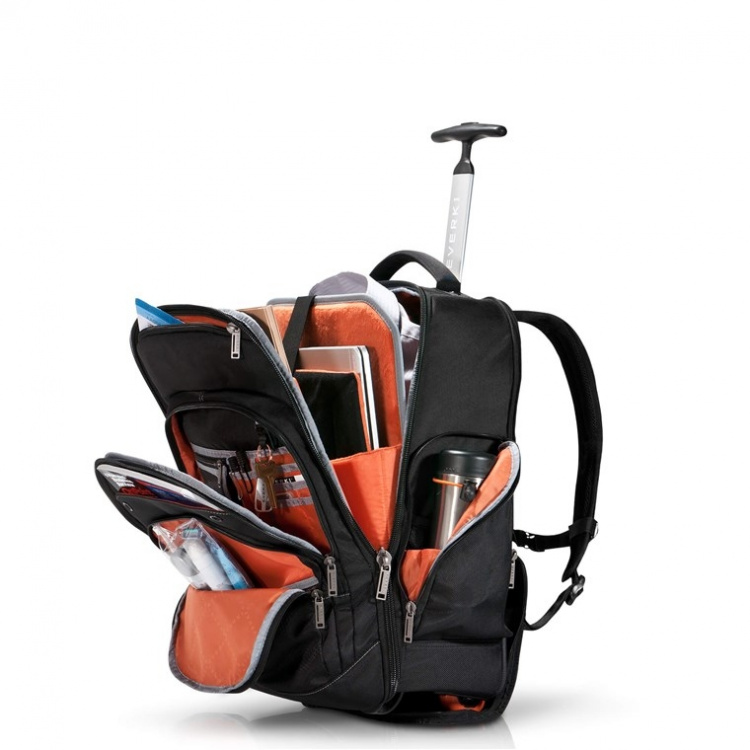 everki Atlas (EKP122) laptop-ryggsekk på hjul med justerbart rom for utstyr fra 13 tommer til 17,3 tommer