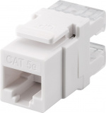 Goobay Keystone-modul RJ45 CAT 5e, UTP, 100 MHz, 20 mm bred, RJ45-kontakt (8P8C).