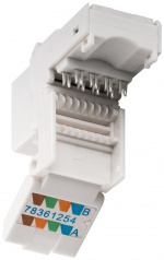 Goobay Keystone-modul RJ45 CAT 6, UTP, 250 MHz 16,2 mm bred, klemlist for IDC-montering (uten verktøy), snap-in-system Goobay Keystone-modul RJ45 CAT 6, UTP, 250 MHz 16,2 mm bred, klemlist for IDC-montering (uten verktøy), snap-in-system
