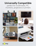 Goobay Forlengelseskabel til kjøleskap, 3 m, hvit Apparatplugg C14 (tilkobling til kaldt apparat) > Apparatkontakt C13 (tilkobling til kaldt apparat)