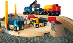 Brio World 33210 - Rail & Road Lastesett for jernbane og vei