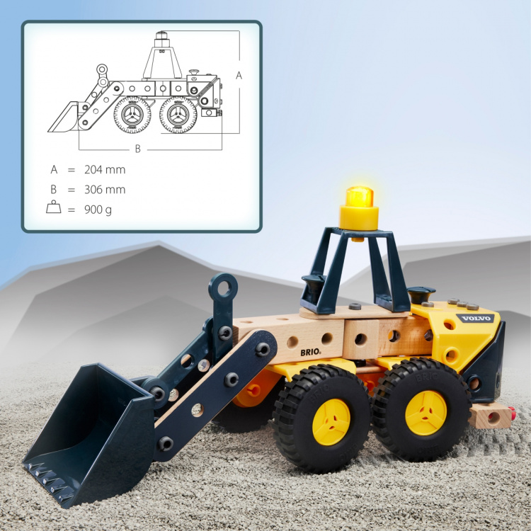 Brio Builder 34598 - Volvo hjullaster