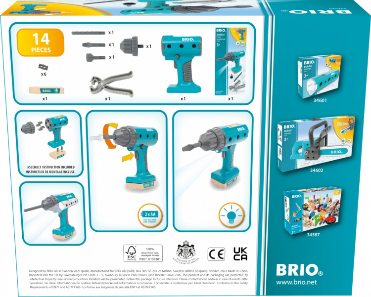 Brio Builder 34600 - Batteridrevet skrutrekker