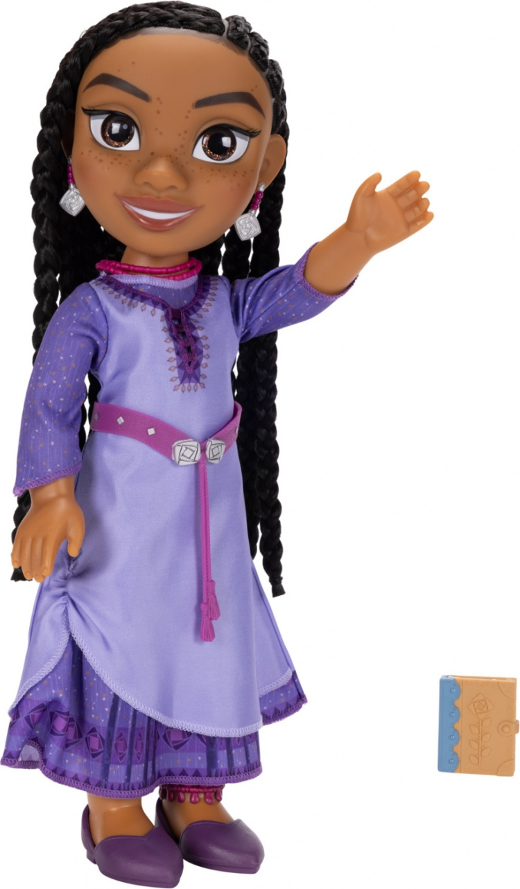 Disney WISH - Asha dukke 38cm, Lilla