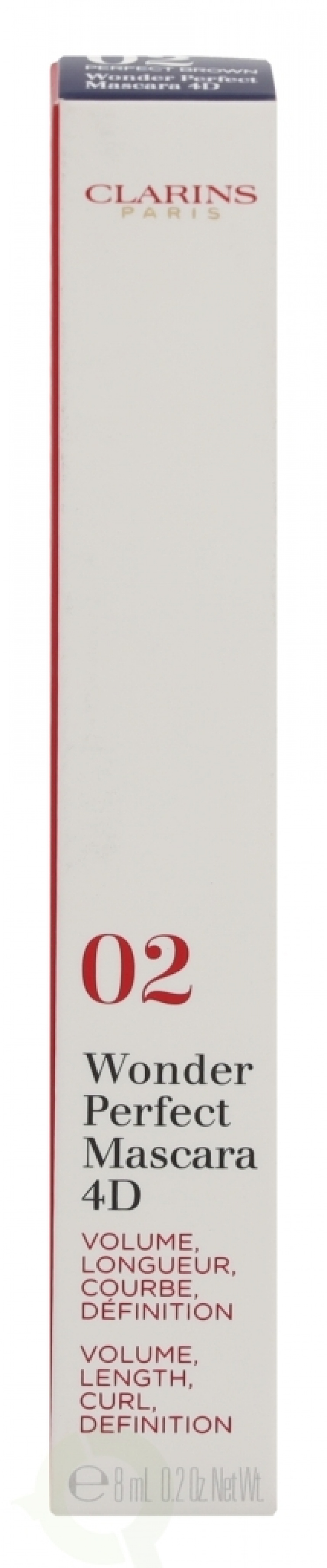 Clarins Wonder Perfect 4D Mascara 8 ml #02 Perfect Brown