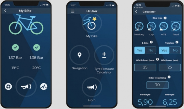 Airsistant dekktrykksensor for presta-ventil