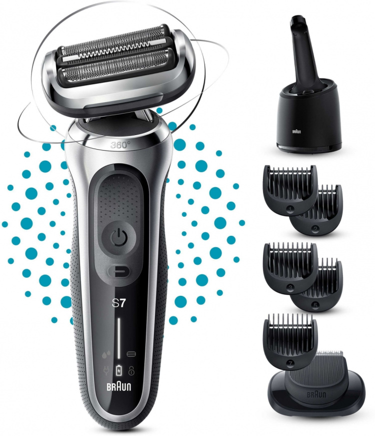 Braun Series 7 71-S7500cc - barbermaskin med rengjøringsstasjon