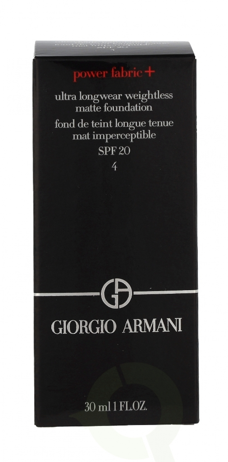 Armani Power Fabric+ Ultra Longwear Matte Foundation SPF20 30 ml #4