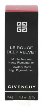 Givenchy Le Rouge Deep Velvet Lipstick 3.4 gr #37 Rouge Graine, Velvet Case, 24h Hour Wear Exceptional Glide