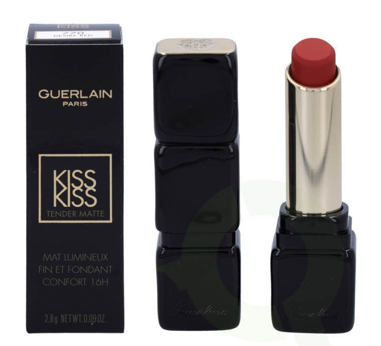 Guerlain Kiss Kiss Tender Matte Lipstick 2.8 gr #770 Desire Red