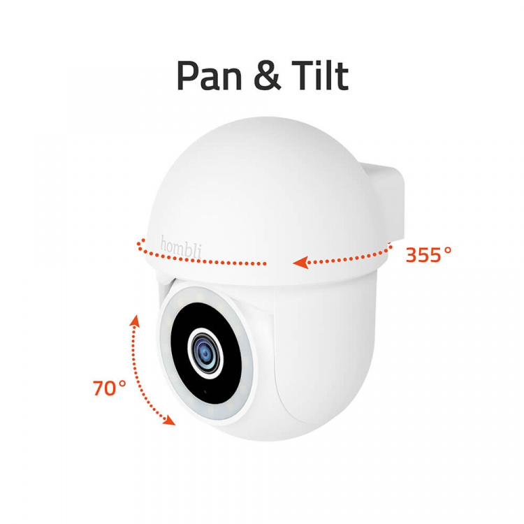 Hombli Smart Pan & Tilt-Kamera Hvit