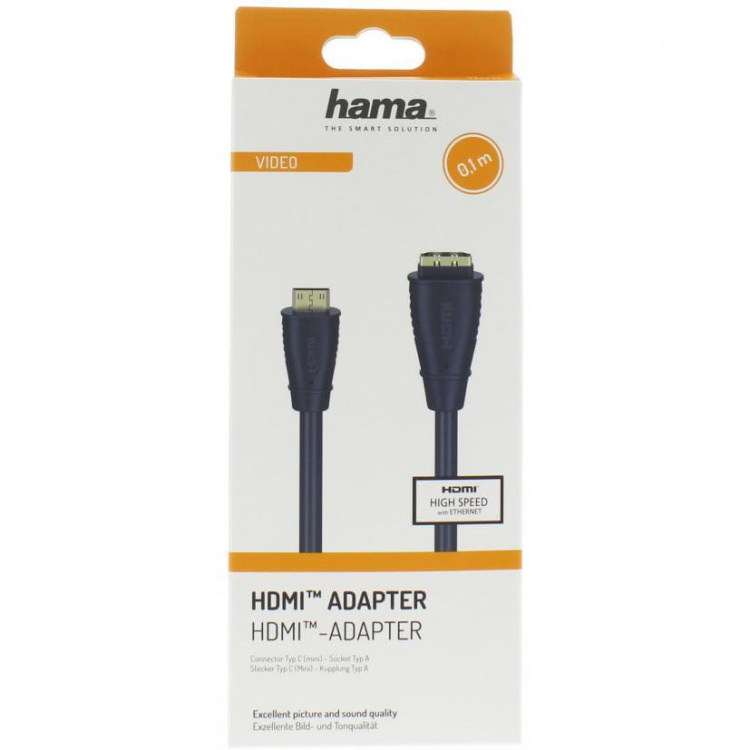 Hama HDMI-Kabeladapter, Type C (mini) Hann - Type A Hunn