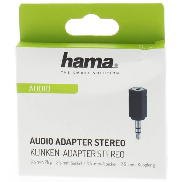 Hama Audio Adapter 3.5mm Hann-2.5mm Hunn Stereo ST