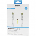 Hama Kabel Antenn 120dB Vit 1.5m
