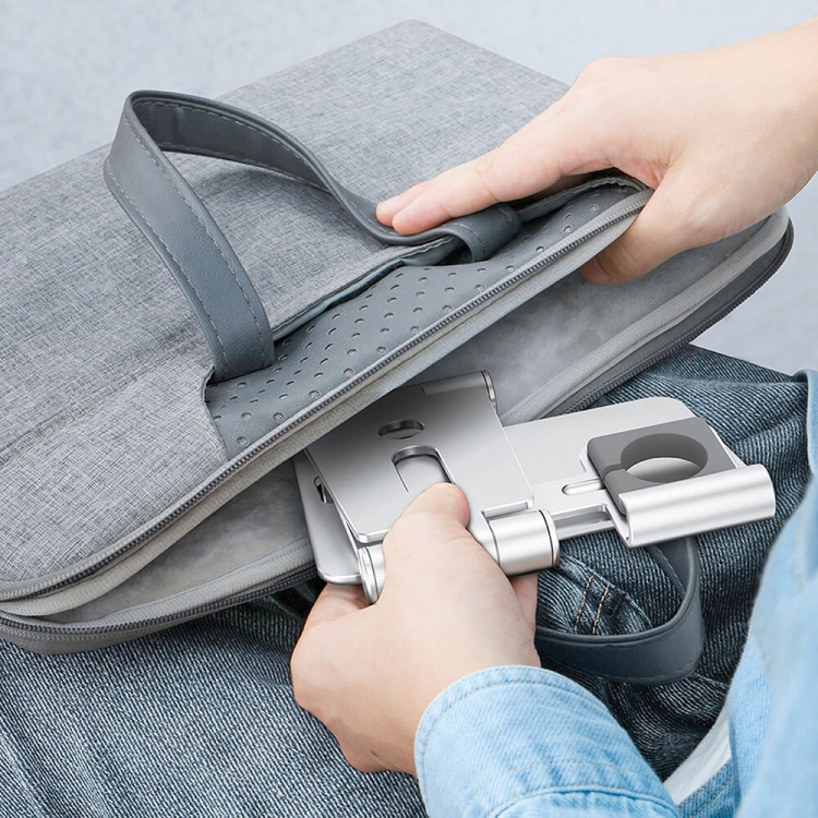 Desire2 Ladestativ Restore Pro til Apple Watch Sølv