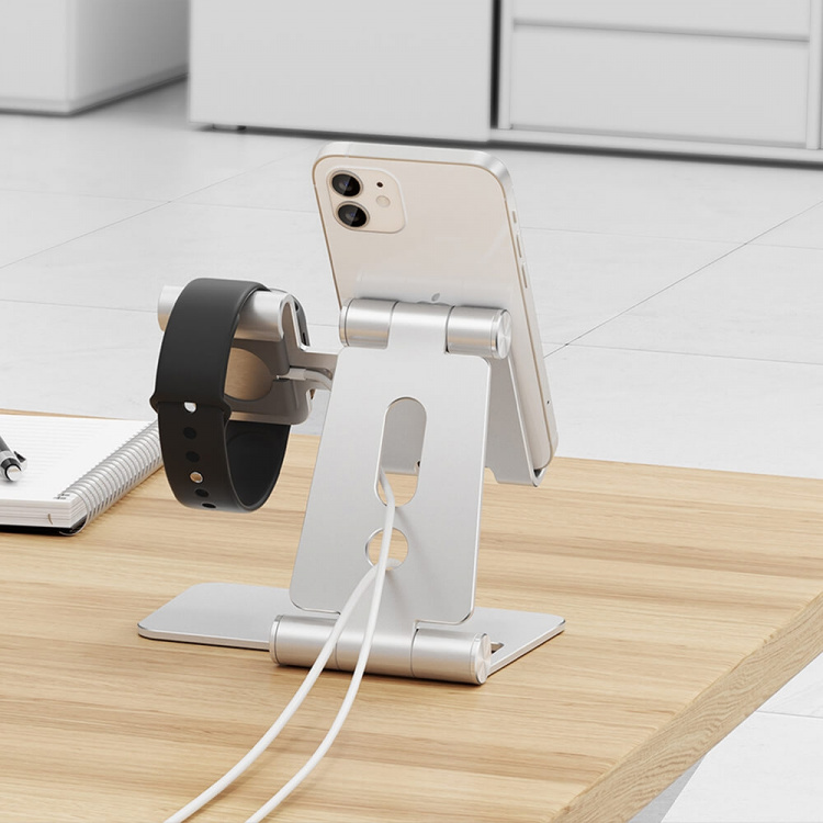 Desire2 Ladestativ Restore Pro til Apple Watch Sølv