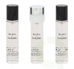 Chanel Bleu De Chanel Pour Homme Gavesett 60 ml, 3x Edp Spray 20 ml Refill - Reisesprayer