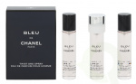 Chanel Bleu De Chanel Pour Homme Gavesett 60 ml, 3x Edp Spray 20 ml Refill - Reisesprayer
