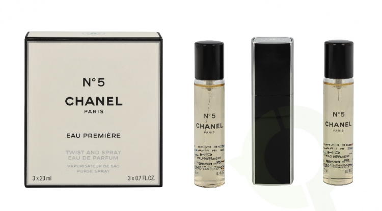 Chanel No 5 Eau Premiere Giftset 60 ml, 2x Edp Spray Refill 20Ml/1x Edp Spray 20Ml/Purse and Spray