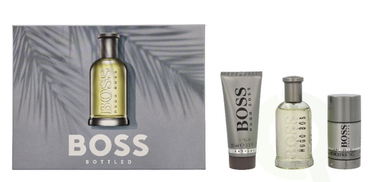 Hugo Boss Gavesett på flaske 275 ml Edt Spray 100 ml/Shower Gel 100 ml/Deo Stick 75 ml