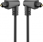 Goobay Toslink-kabel 2-fold vinklet og roterbar 90° Toslink-plugg > 90° Toslink-plugg, 2 m
