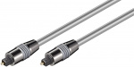 Goobay Toslink-kabel 6 mm med metallplugger Toslink-kontakt > Toslink-kontakt, ø 6 mm, 1,5 m