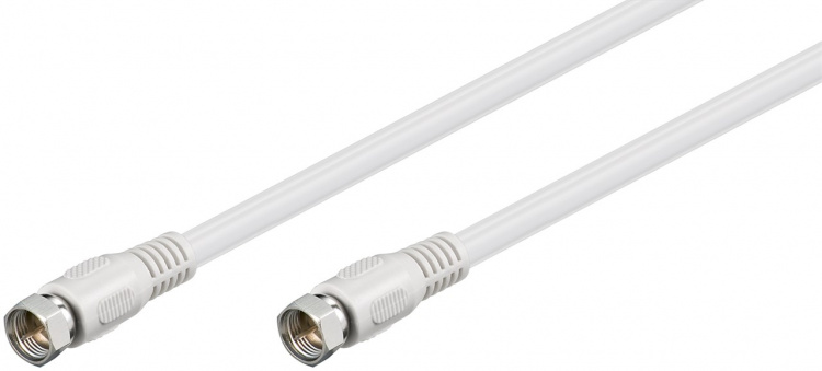 Goobay SAT-antennekabel (80 dB), dobbeltskjermet F-plugg > F-plugg (helskjermet), 5 m Goobay SAT-antennekabel (80 dB), dobbeltskjermet F-plugg > F-plugg (helskjermet), 5 m