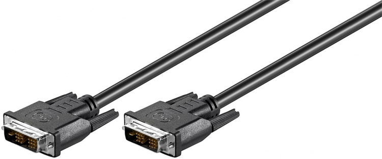 Goobay DVI-D Full HD-kabel enkeltledd, forniklet DVI-D-kontakt enkeltledd (18+1 pinne) > DVI-D-kontakt enkeltledd (18+1 pinne), 2 m Goobay DVI-D Full HD-kabel enkeltledd, forniklet DVI-D-kontakt enkeltledd (18+1 pinne) > DVI-D-kontakt enkeltledd (18+1 pinne), 2 m
