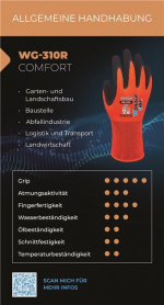 Wonder Grip WG-310R Hage- og landskapsarbeid, Byggeplass, Landbruk, Avfallsbransjen, Logistikk og transport, Størrelse: M/8 Wonder Grip WG-310R Hage- og landskapsarbeid, Byggeplass, Landbruk, Avfallsbransjen, Logistikk og transport, Størrelse: M/8