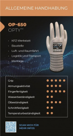 Wonder Grip OP-650 Bilverksted, romfart, montering, byggeplass, logistikk og transport, Størrelse: M/8