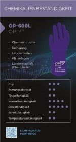 Wonder Grip OP-600L Landbruk, Kjemisk industri, Rengjøring, Laboratoriearbeid, Avløpsrenseanlegg, Kloakkrenseanlegg, Størrelse: L/9 Wonder Grip OP-600L Landbruk, Kjemisk industri, Rengjøring, Laboratoriearbeid, Avløpsrenseanlegg, Kloakkrenseanlegg, Størrelse: L/9