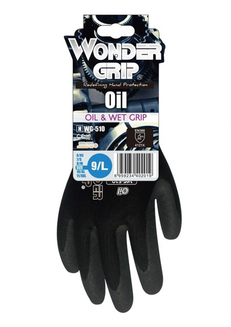 Wonder Grip WG-510 Bilverksted, romfart, industrielt vedlikehold, presisjonsmontering, byggeplass, Størrelse: L/9