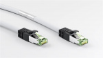 Goobay CAT 8.1-koblingsledning, S/FTP (PiMF), hvit 99,9 % oksygenfri kobberleder (OFC), AWG 24, halogenfri kappe (LSZH), 0,25 m