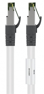 Goobay RJ45 (CAT 6A, 500 MHz) patchkabel med CAT 8.1 S/FTP-råkabel, hvit 99,9 % oksygenfri kobberleder (OFC), AWG 24, halogenfri kabelmantel (LSZH), 20 m Goobay RJ45 (CAT 6A, 500 MHz) patchkabel med CAT 8.1 S/FTP-råkabel, hvit 99,9 % oksygenfri kobberleder (OFC), AWG 24, halogenfri kabelmantel (LSZH), 20 m