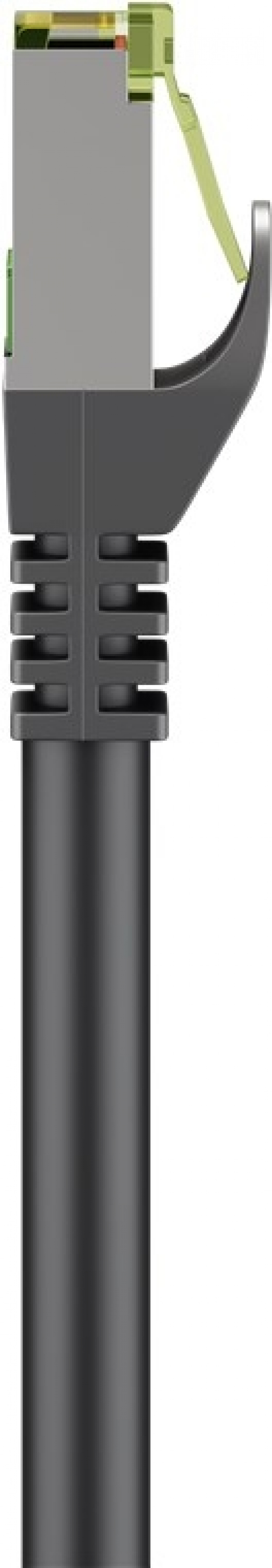 Goobay RJ45-koblingskabel med CAT 8.1 S/FTP-råkabel, AWG 26, svart kobberleder, LSZH halogenfri kabelkappe, RJ45-kontakt (CAT 6A), 20 m Goobay RJ45-koblingskabel med CAT 8.1 S/FTP-råkabel, AWG 26, svart kobberleder, LSZH halogenfri kabelkappe, RJ45-kontakt (CAT 6A), 20 m