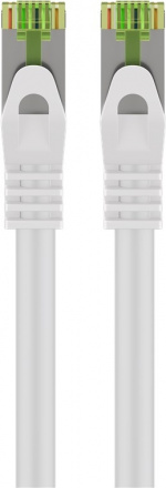 Goobay GHMT-sertifisert CAT 8.1 patchkabel, S/FTP (PiMF), hvit kobberleder, LSZH halogenfri kabelkappe, 3 m Goobay GHMT-sertifisert CAT 8.1 patchkabel, S/FTP (PiMF), hvit kobberleder, LSZH halogenfri kabelkappe, 3 m