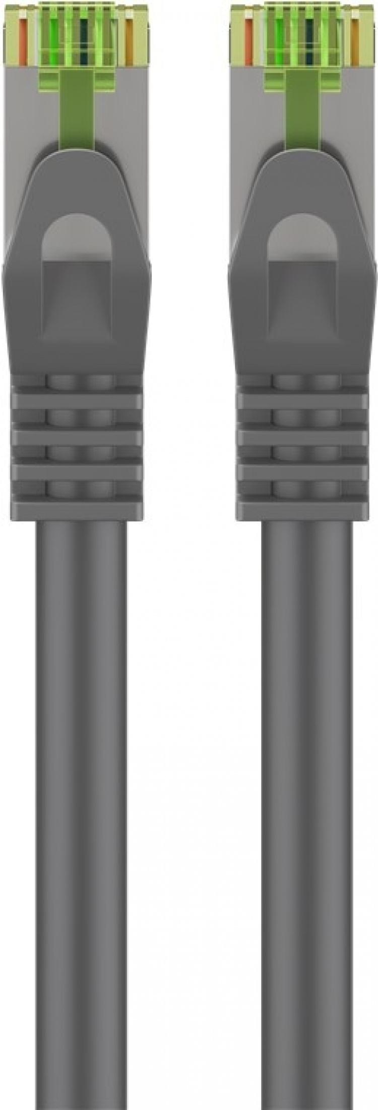 Goobay RJ45-koblingskabel med CAT 8.1 S/FTP-råkabel, AWG 26, grå kobberleder, LSZH halogenfri kabelkappe, RJ45-kontakt (CAT 6A), 10 m Goobay RJ45-koblingskabel med CAT 8.1 S/FTP-råkabel, AWG 26, grå kobberleder, LSZH halogenfri kabelkappe, RJ45-kontakt (CAT 6A), 10 m