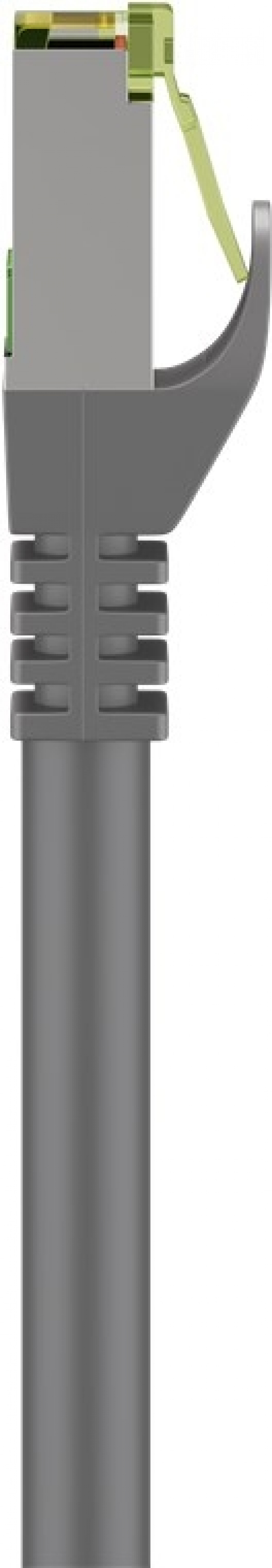 Goobay RJ45-koblingskabel med CAT 8.1 S/FTP-råkabel, AWG 26, grå kobberleder, LSZH halogenfri kabelkappe, RJ45-kontakt (CAT 6A), 10 m Goobay RJ45-koblingskabel med CAT 8.1 S/FTP-råkabel, AWG 26, grå kobberleder, LSZH halogenfri kabelkappe, RJ45-kontakt (CAT 6A), 10 m