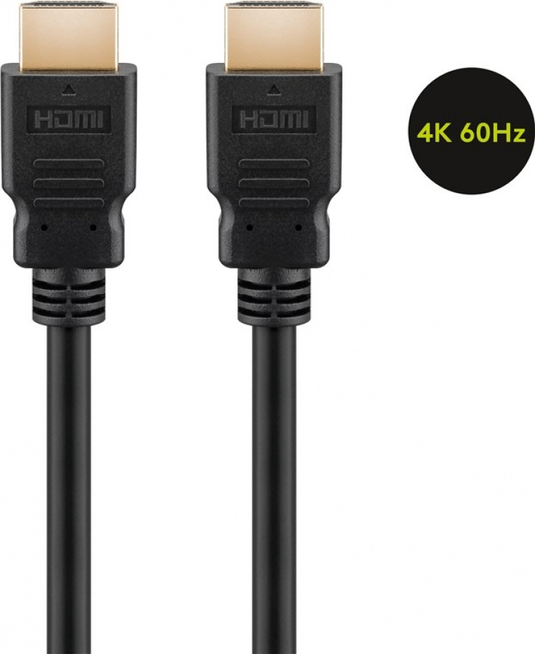 Goobay Høyhastighets HDMI™-kabel med Ethernet HDMI™-kontakt (type A) > HDMI™-kontakt (type A), 1,5 m Goobay Høyhastighets HDMI™-kabel med Ethernet HDMI™-kontakt (type A) > HDMI™-kontakt (type A), 1,5 m
