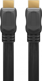 Goobay Høyhastighets HDMI™-kabel Slim med Ethernet HDMI™-kontakt (type A) > HDMI™-kontakt (type A), 1,5 m