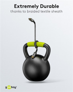 Goobay Høyhastighets HDMI™-kabel med Ethernet, 5 m, Sharkskin Grey HDMI™-kontakt (type A) > HDMI™-kontakt (type A)