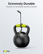 Goobay DisplayPort-kabel, DP 1.4, 1 m, Sharkskin Grey Displayport™-plugg > Displayport™-plugg Goobay DisplayPort-kabel, DP 1.4, 1 m, Sharkskin Grey Displayport™-plugg > Displayport™-plugg