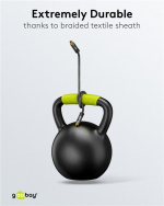 Goobay TOSLINK-kabel, 2 m, Sharkskin Grey Toslink-kontakt > Toslink-kontakt