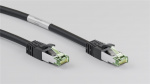 Goobay RJ45 (CAT 6A, 500 MHz) patchkabel med CAT 8.1 S/FTP-råkabel, svart 99,9 % oksygenfri kobberleder (OFC), AWG 24, halogenfri kabelmantel (LSZH), 20 m