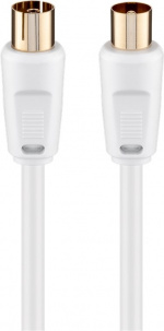 Goobay Antennekabel (80 dB), dobbeltskjermet koaksialplugg > koaksialplugg (helskjermet), 10 m