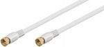 Goobay SAT-antennekabel (80 dB), dobbeltskjermet gullbelagt, F-plugg > F-plugg (helskjermet), 10 m