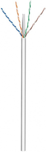 Goobay CAT 6 patchkabel, U/UTP, grå kobberleder (CU), AWG 23/1 (solid), halogenfri kabelmantel (LSZH), 100 m