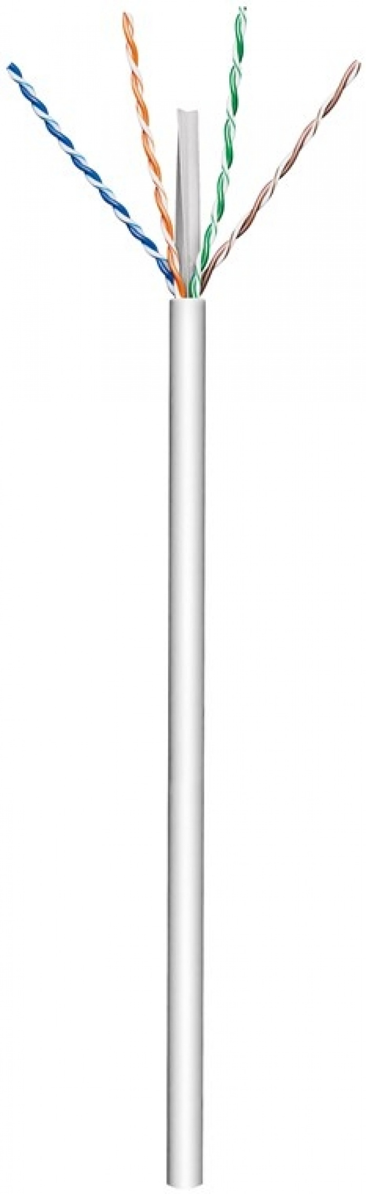 Goobay CAT 6 patchkabel, U/UTP, grå kobberleder (CU), AWG 23/1 (solid), halogenfri kabelmantel (LSZH), 100 m